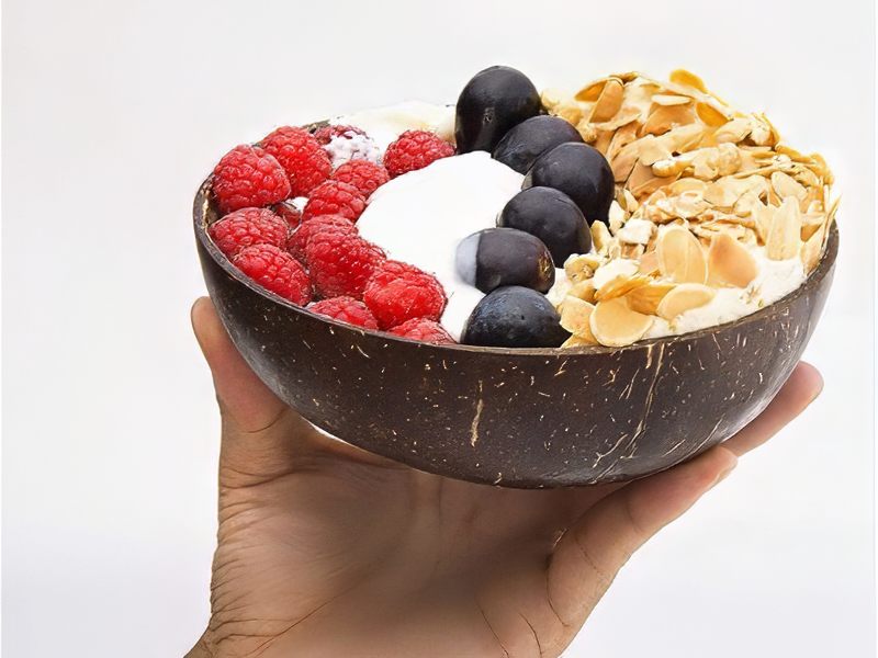 Bandeja de Aperitivos de Coco Tallada